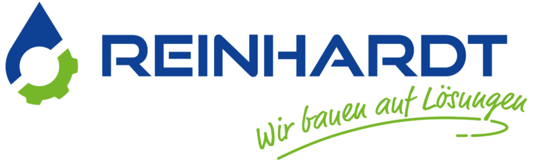 Reinhardt Logo mit Slogan Wir bauen auf Lösungen